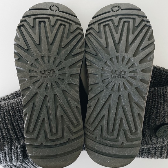 UGG Classic Cardi Button Grey Knit Boot - Picture 7 of 7